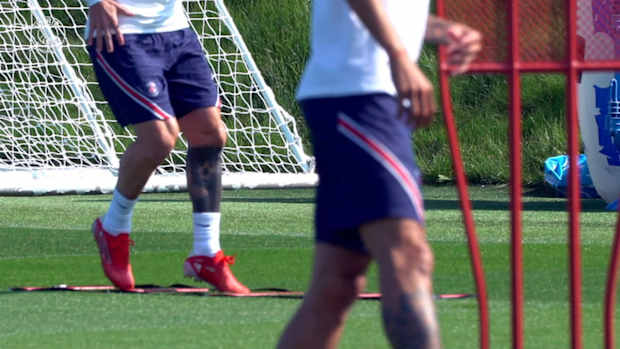Inside training session with Lionel Messi